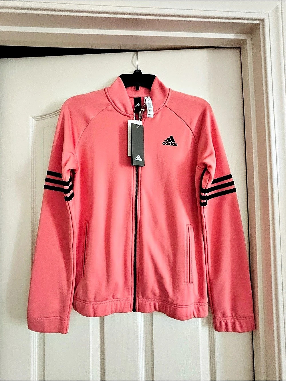 adidas PES COS YS Track Jacket in Pink Size Medium NWT